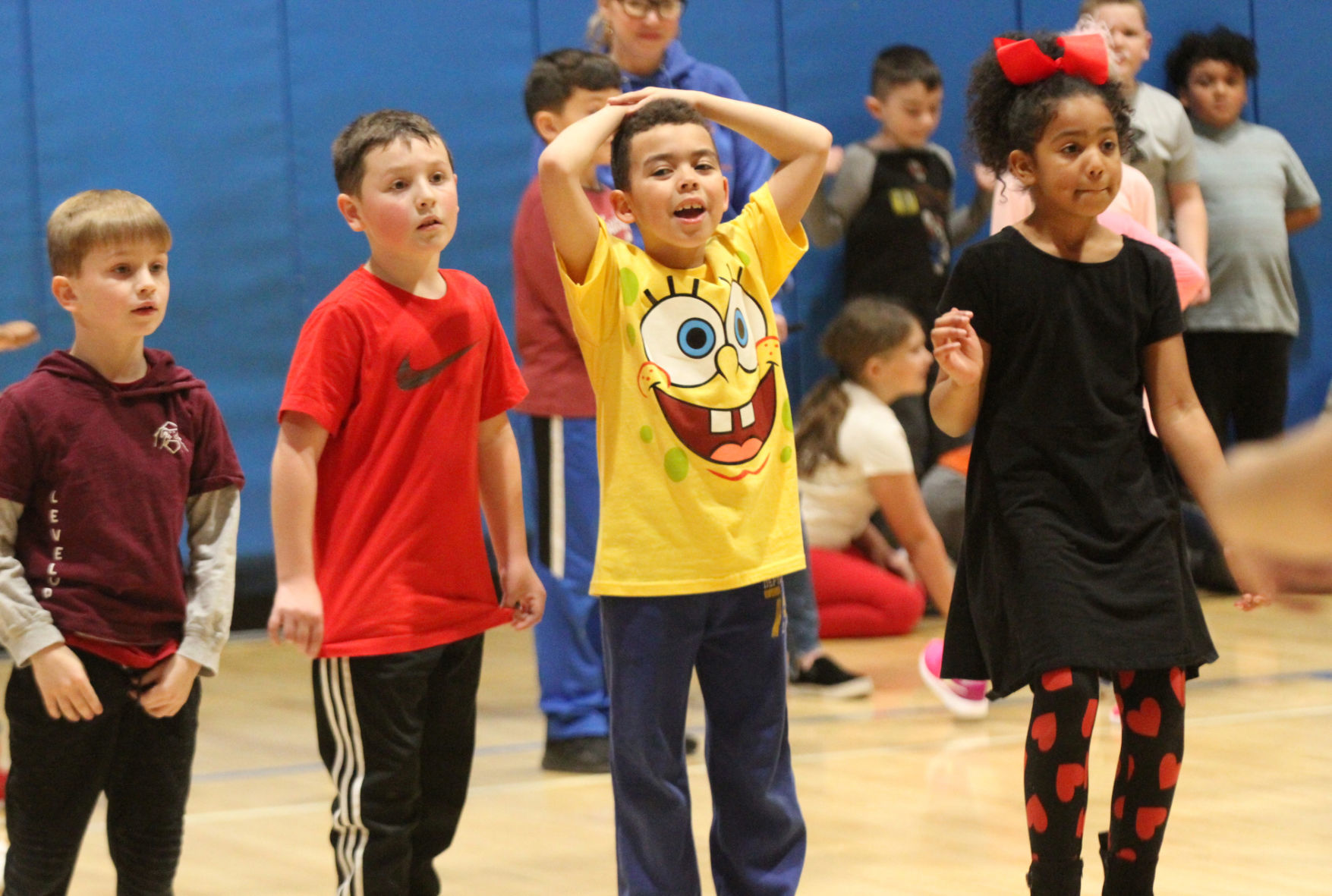 Marsh School dance and jump rope contest